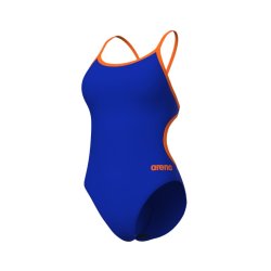 Arena - Women's Swimsuit Lace Back (Neon Blue-Orange)