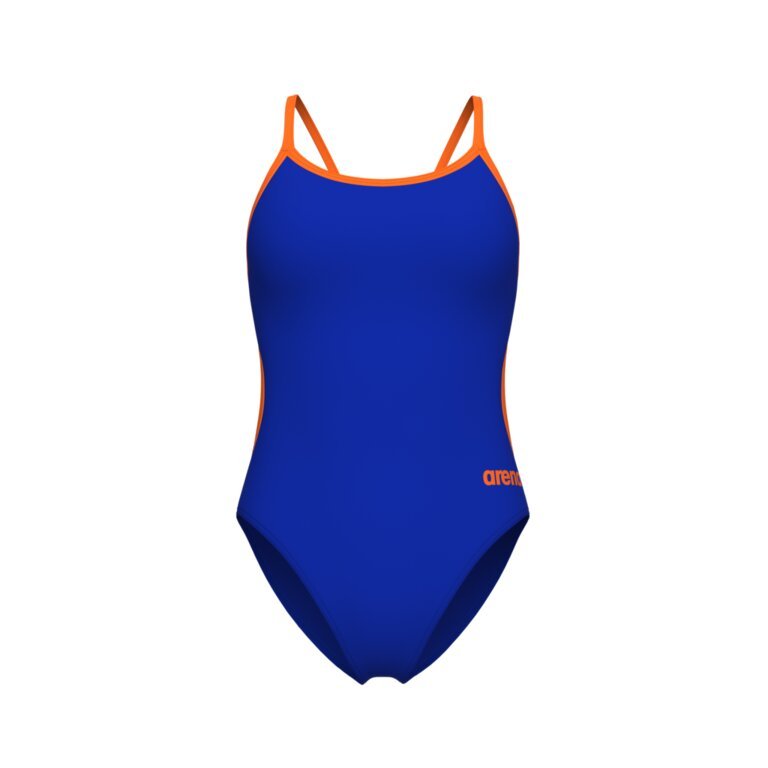 Arena - Women's Swimsuit Lace Back (Neon Blue-Orange)