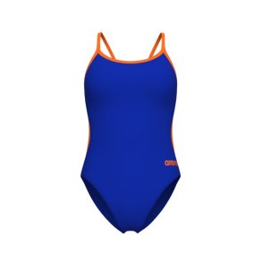 Arena - Women's Swimsuit Lace Back (Neon Blue-Orange)