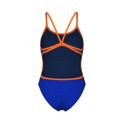 Arena - Women's Swimsuit Lace Back (Neon Blue-Orange)