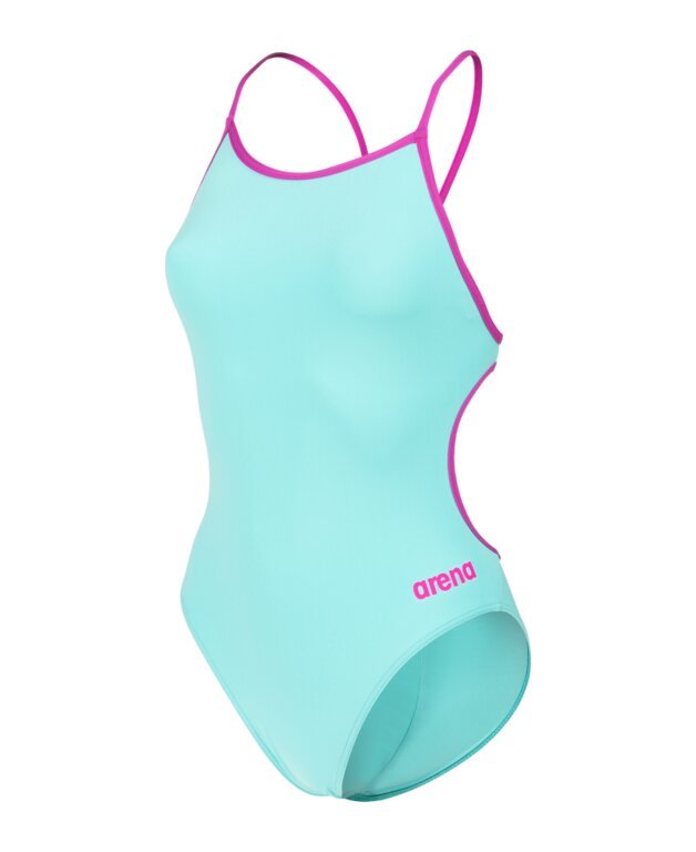 Arena - Women's Swimsuit Lace Back (Water-Very Fuchsia) 