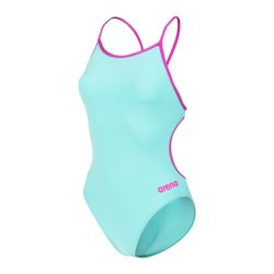 Arena - Women's Swimsuit Lace Back (Water-Very Fuchsia) 