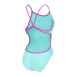 Arena - Women's Swimsuit Lace Back (Water-Very Fuchsia) 
