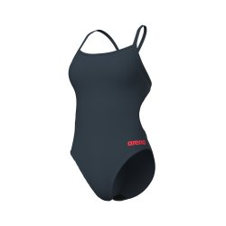 Arena - Woman's Team Swimsuit Challenge Solid Asphalt-Bright Coral
