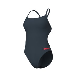 Arena - Woman's Team Swimsuit Challenge Solid Asphalt-Bright Coral
