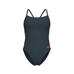 Arena - Woman's Team Swimsuit Challenge Solid Asphalt-Bright Coral