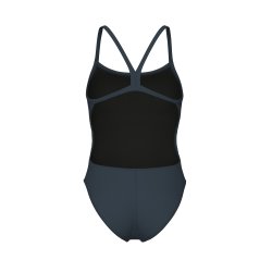 Arena - Woman's Team Swimsuit Challenge Solid Asphalt-Bright Coral