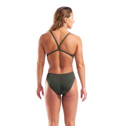 Arena -Women's swimsuit Challenge Solid (Gr�n/pink) 