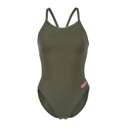 Arena -Women's swimsuit Challenge Solid (Gr�n/pink) 