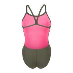 Arena -Women's swimsuit Challenge Solid (Gr�n/pink) 