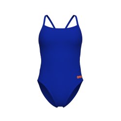 Arena - Women's Swimsuit Challenge Solid (Blue/Orange) 