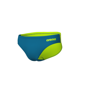 Arena - Men's Team Swim Briefs Solid (Blue Cosmo-Artic Lime)