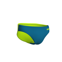 Arena - Men's Team Swim Briefs Solid (Blue Cosmo-Artic Lime)