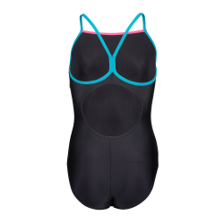 Arena - Girl's Swimsuit Light Drop (Black/Blue/Shocking Pink) 
