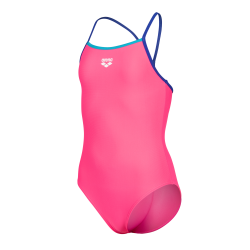 Arena - Girl's Swimsuit Light Drop (Shocking Pink/Neon Blue/Blue)
