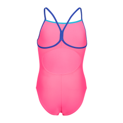 Arena - Girl's Swimsuit Light Drop (Shocking Pink/Neon Blue/Blue)