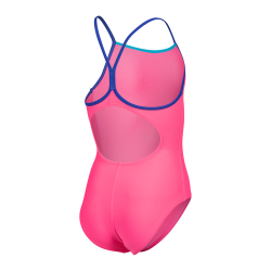 Arena - Girl's Swimsuit Light Drop (Shocking Pink/Neon Blue/Blue)