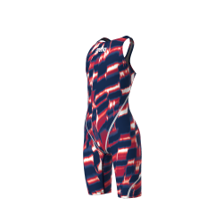Arena - Powerskin ST NEXT LE Aqua Gleam Openback JR (Red/White/Blue) 
