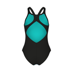 Arena - Girl's Multicolours Swimsuit V Back (Water Multi-Black)