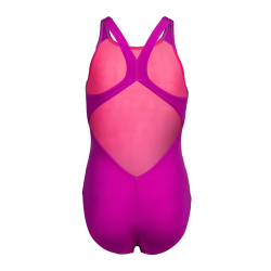 Arena - Girl's Multicolours Swimsuit V Back (Pink Multi-Black)