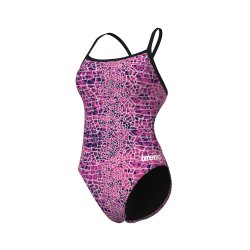 Arena - W Snakeskin Swimsuit Challenge Back Pink  