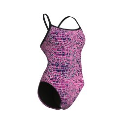 Arena - W Snakeskin Swimsuit Challenge Back Pink  