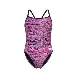 Arena - W Snakeskin Swimsuit Challenge Back Pink  
