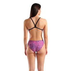 Arena - W Snakeskin Swimsuit Challenge Back Pink  