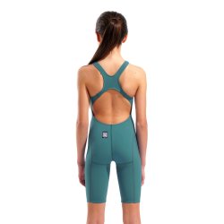 Arena - Girls Powerskin Impulso Open Back (BiscayBay-Cherry)