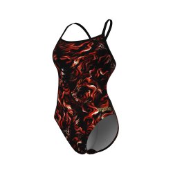 Arena - Womens Graphic Swimsuit Challenge back Indomitus Capsule