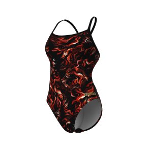 Arena - Womens Graphic Swimsuit Challenge back Indomitus Capsule