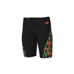 Arena - Boy's Print Swim Jammer (Black/Multi)