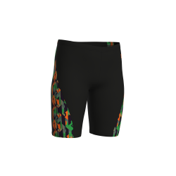 Arena - Boy's Print Swim Jammer (Black/Multi)