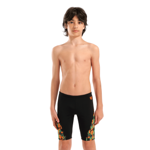 Arena - Boy's Print Swim Jammer (Black/Multi)