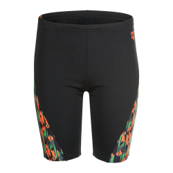 Arena - Boy's Print Swim Jammer (Black/Multi)