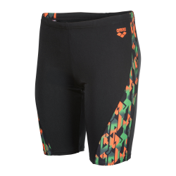 Arena - Boy's Print Swim Jammer (Black/Multi)