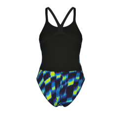 Arena - Women's Wave Swimsuit Challenge Back Aqua Gleam (Black/Multi)