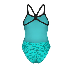 Arena - Women's Allover Challenge back (Water Maze) 