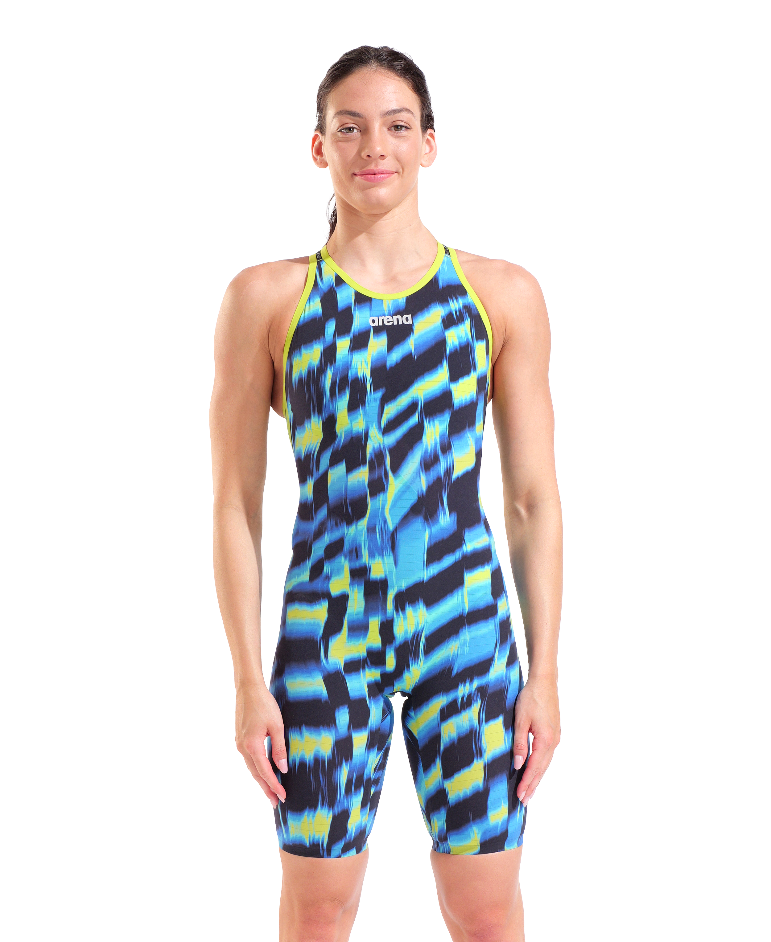 Arena - Powerskin Carbon Air3 LE Aqua Gleam Openback (Aqua Gleam) 