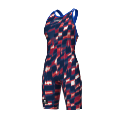 Arena - powerskin Carbon Air3 LE Aqua Gleam Openback (Red/White/Blue) 