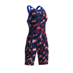Arena - powerskin Carbon Air3 LE Aqua Gleam Openback (Red/White/Blue) 