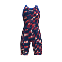 Arena - powerskin Carbon Air3 LE Aqua Gleam Openback (Red/White/Blue) 