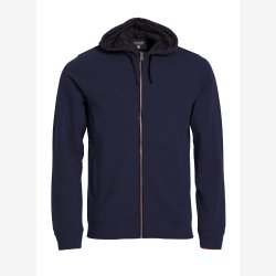 Clique - Classic Hoody FZ Herre (Navy) 