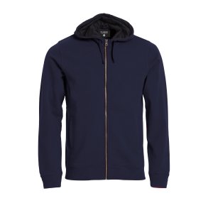 Clique - Classic Hoody FZ Herre (Navy) 