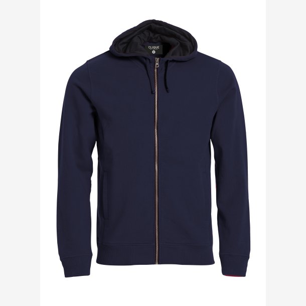 Clique - Classic Hoody FZ Herre (Navy) 