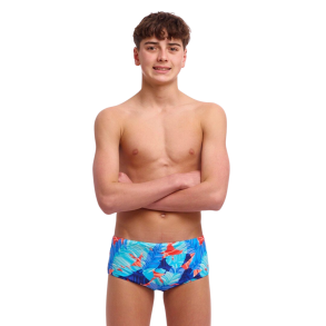 Funky Trunks - Boy's Sidewinder Trunks Lotsa Leaves