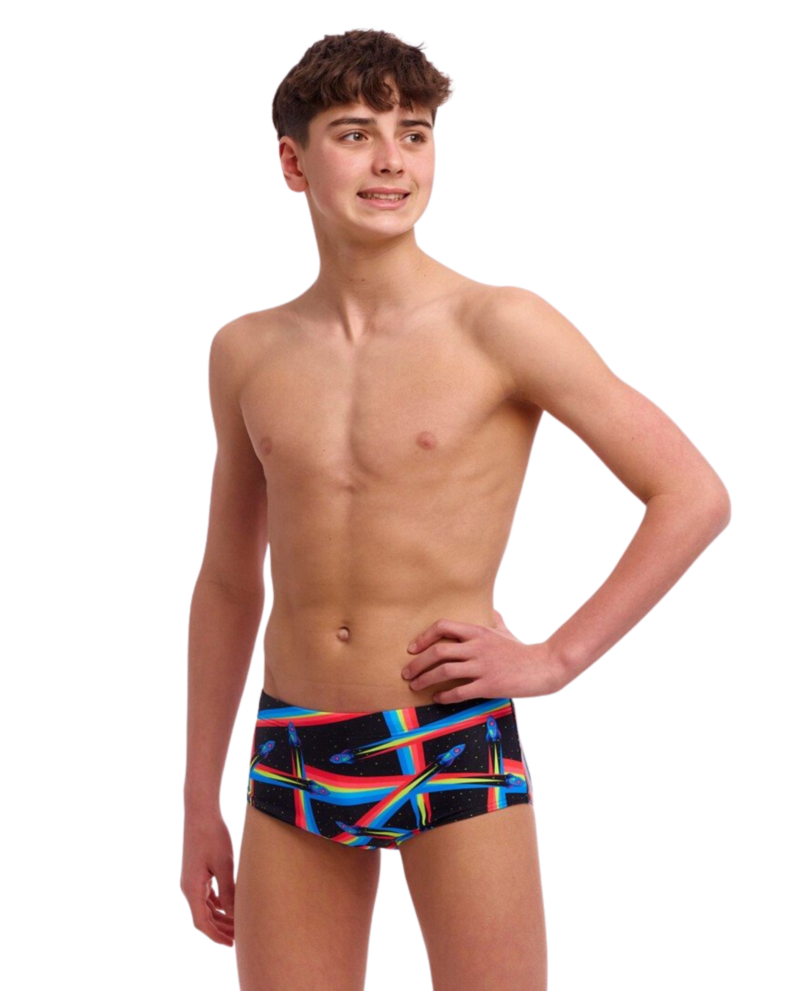 Funky Trunks - Boy's Sidewinder Trunks Pocket Rocket