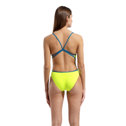 Arena - Women's Swimsuit Lace Back (Artic Lime-Blue Cosmo)