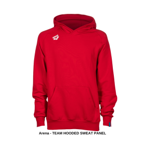 Arena - TEAM HOODED SWEAT PANEL (BOMULD) RED