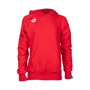 Arena - JR TEAM HOODED SWEAT PANEL (BOMULD) RED